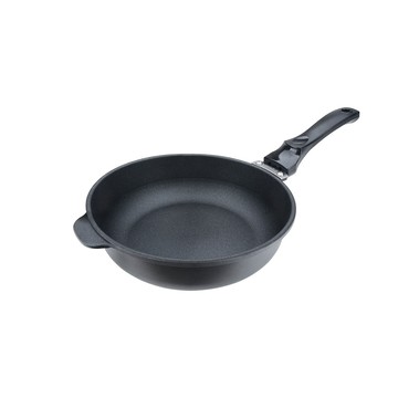 Miyaco 米雅可 遠紅外線陶瓷不沾深型平底鍋鐵鏟可用無蓋附蓋 無蓋30cm-Leidea樂德兒