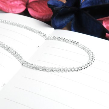 ART64 純銀 經典繩索鍊(2.4mm中鍊) 24吋 925純銀項鍊 搭配鍊 銀鍊子 男生項鍊 女生項鍊