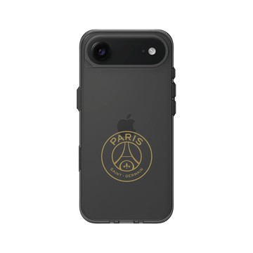 iPhone Air Clear (相機按鈕) 酷墨灰 - PSG - PSG Logo Gold (lines) 簍空