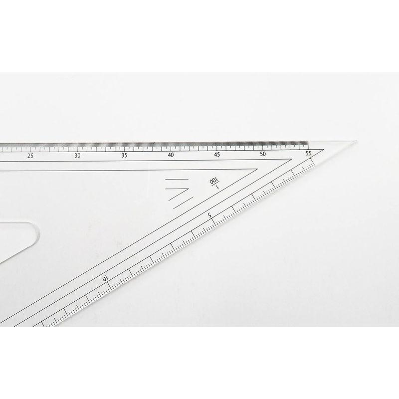 ウチダ 三角定規 24cmx2 縮尺目盛付