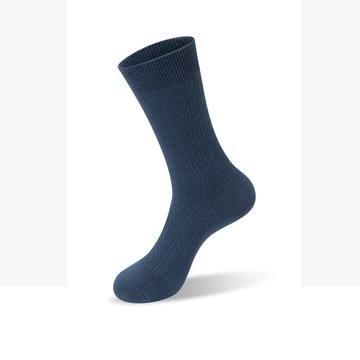 Deparee SOCKS 耐水洗抗菌抑臭纖維男襪-羅紋-藍綠