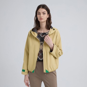 ILEY伊蕾 連帽抽繩防風外套(卡其；M-XL)