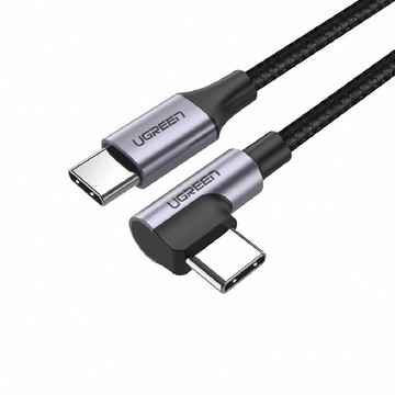 Ugreen 60W快充電競線Type-C傳輸線 公對公編織金屬版