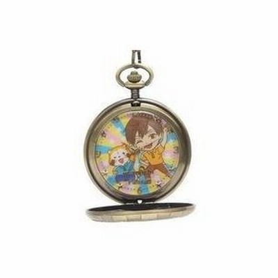 中古雑貨 A.表田裏道＆ラスカル(表の顔) コラボ懐中時計 「うらみちお兄さん×ラスカル」