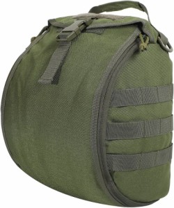 ヘルメットバッグ ホルダー モールシステム ポーチ ミリタリー サバゲー ARMY( ARMY GREEN)