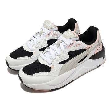 Puma 休閒鞋 X-Ray Speed 男鞋 黑 灰 粉 皮革 復古 橡膠大底 38463805