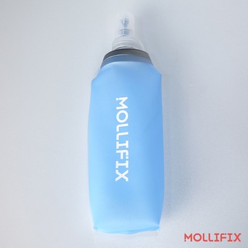 Mollifix 瑪莉菲絲 便攜運動可折疊軟水壺(500ML) (天藍)