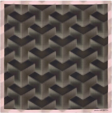 Dries Van Noten 棕色口袋方巾
