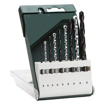 BOSCH 博世 台灣公司貨 金屬土石鑽頭組 水泥鑽頭 4mm + 水泥鑽頭 5mm + 水泥鑽頭 6mm + 水泥鑽頭 8mm + 金屬鑽頭 3mm + 金屬鑽頭 4mm + 金屬鑽頭 5mm + 金屬鑽頭 6mm + 金屬鑽頭 ...