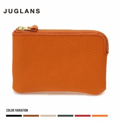 【JUGLANS】MINI LEATHER POACH/全6色 グッズ ポーチ ユニセックス メンズ レディース レザー 小物入れ シボ加工 日本製 無地