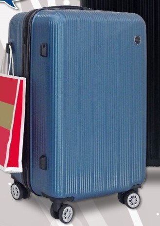 ~雪黛屋~POLO 16吋行李箱硬殼密鎖無加大360度飛機輪耐摔耐磨損檢測通過箱體鋁合金桿W2330
