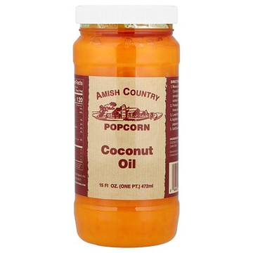 Amish Country Popcorn, 椰子油，15 液量盎司（472 毫升）