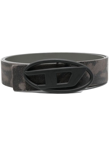 Diesel - B-1dr Rev buckle belt - men - Calf Leather - 85 - Grey