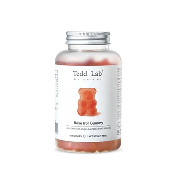 UNICHI Teddi Lab 紅棗玫瑰風味橘色小熊軟糖6