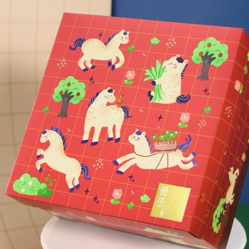 【冊子】馬上Happy｜馬年限定單層禮盒｜馬馳豐盈｜堅果塔餅乾