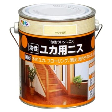 ASAHIPEN 油性木製地板耐磨清漆 透明亮光 1.8L  1桶