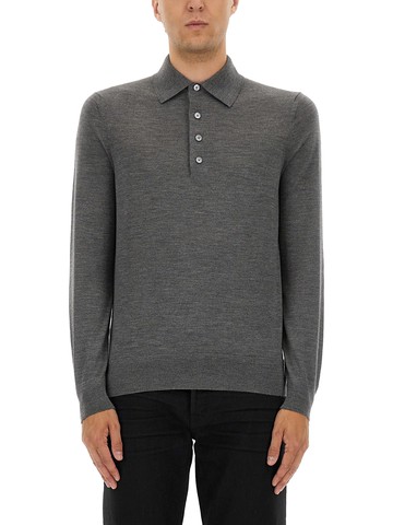 tom ford fine merino virgin wool polo shirt