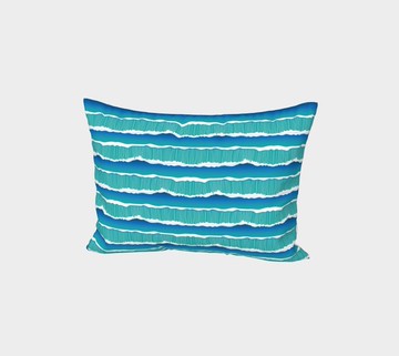 海洋真絲枕頭套 Ocean Silk Bed Pillow Sham 七星潭清水斷崖觀浪