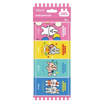 快潔適迷你純水濕巾8抽8包-兔子便利商店
