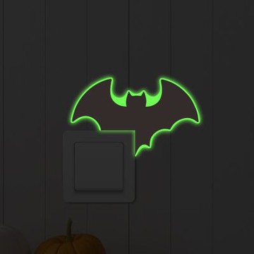 【MR.ZAKKA】夜光萬用裝飾貼紙-萬聖節主題 黑色蝙蝠 居家布置 DIY可移式壁貼 無痕壁貼 牆貼