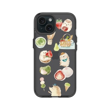 iPhone 15 Clear 酷墨灰 - 涼丰 LiangFeng - 甜點小刺猬