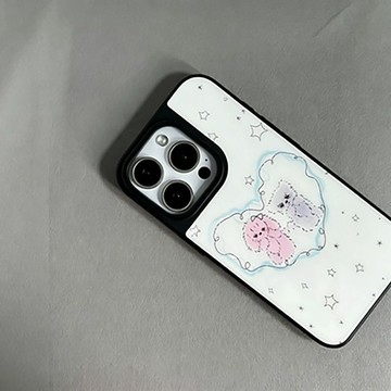 ✨iphone保護殼✨小兔涂鴉適用蘋果17手機殼iPhone16promax膚感15水凝殼14/13/12女