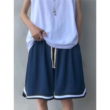 籃球短褲男款夏季薄款褲子運動寬松潮牌休閑五分褲美式高街大褲衩