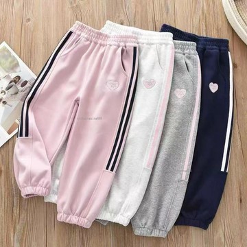 【秋冬新品】 女童工裝褲 兒童休閒長褲 中大童寬鬆長褲 束腳 工裝 休閒 運動 2026春秋款 女孩秋冬長褲 兒童休閒褲