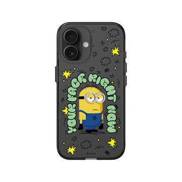 iPhone 16 Clear (相機按鈕) 酷墨灰 - Minions - Minions - Your Face Right Now