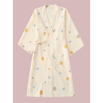 睡裙睡袍女夏季純棉紗布和服春秋浴衣日式家居服漢服男士浴袍睡衣