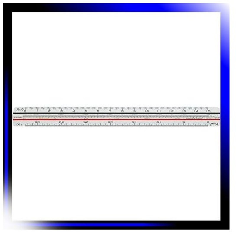 激安卸販売新品 三角スケール ヘキサスケール TAKEDA 土地家屋調査士用 15cm 定規、