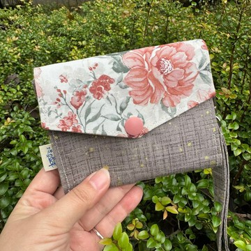 花是鯨喜_三層隨身零錢包_氣質古典花園
