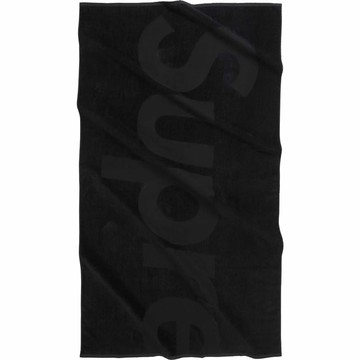 SUPREME 24SS TONAL LOGO TOWEL 標誌 毛巾 / 浴巾 (黑色)