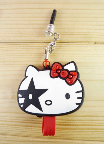 【震撼精品百貨】Hello Kitty 凱蒂貓~KITTY耳機防塵塞-龐克