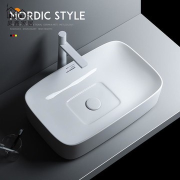 免運 破損補寄 台上盆 陶瓷盆 洗手盆 台上面盆 可無存水創意臺上盆洗手盆家用陶瓷洗臉盆酒店衛生間陽臺洗面盆池 工廠直銷 可批發 售後保障 5h12