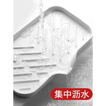 硅膠瀝水墊水龍頭防濺神器肥皂廚房臺面濾水水槽置物墊收納瀝水藍