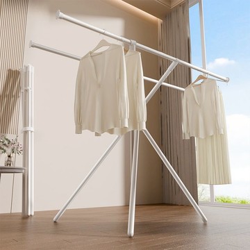 公司貨 免運 可開票 折疊晾衣架落地臥室家用不占地架子陽臺涼衣服掛衣架桿曬被子神器