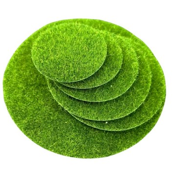 圓形仿真草皮【買越多越便宜】仿草皮 草皮 假草皮 草皮毯 草皮墊 微景觀 拍照裝飾 人工造景 拍照道具 迷你草皮 仿真草