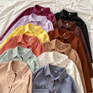 秋季新款白襯衫女春秋設計感小眾復古港味春款時尚長袖襯衣