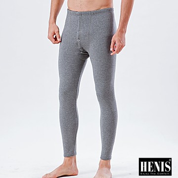 HENIS 時尚型男速暖絨彈性居家長褲~3件組(隨機取色)