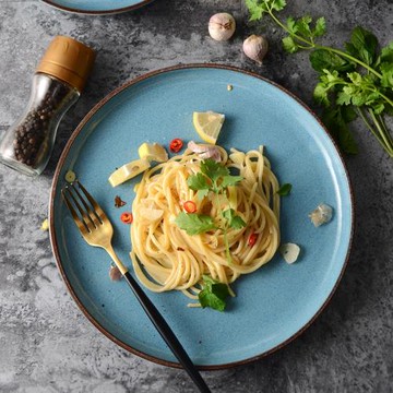 美式復古披薩盤西餐意面盤子飯盤牛排盤家用圓盤蛋糕平盤陶瓷菜盤