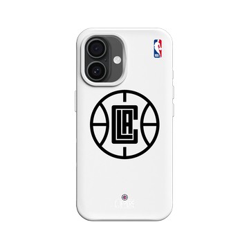 iPhone 16 SolidX 白 - NBA - B&W-洛杉磯快艇 L.A. Clippers B&W - Light