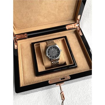 高顏值帥氣男士鋼帶全自動電子石英表ins拍照禮物時尚精鋼防水表