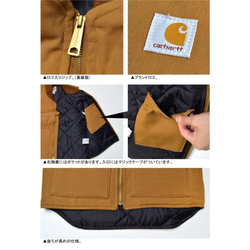 ベスト 中綿 メンズ carhartt ベスト カーハート ベスト ダック ワーク