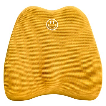 WIDE VIEW可拆洗可調式透氣記憶棉腰靠枕墊 MJ6298  黃色