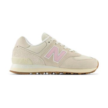 New Balance NB 574 女鞋 杏灰色 B楦 麂皮 網布 經典 運動 休閒 復古 休閒鞋 WL574GU2