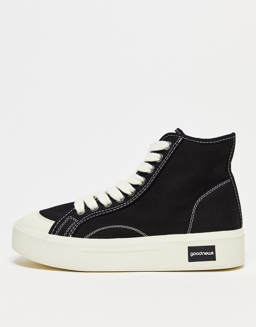 Good News Juice high top trainers in black推薦| ASOS LINE購物