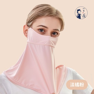 NicoFun 愛定做 單入組 涼感防曬面罩 口罩 冰絲 頸部 脖子 遮陽 高爾夫(涼感科技 抗紫外線 耳繩可調)