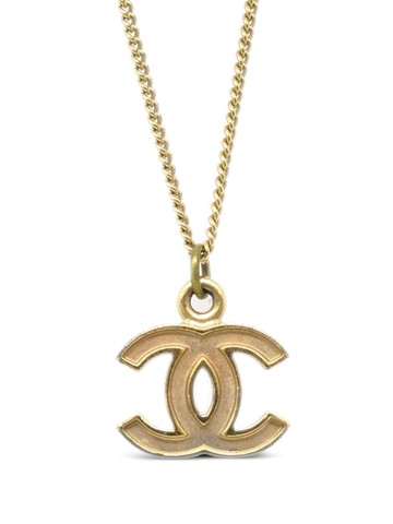 CHANEL Pre-Owned - 2004 CC-pendant chain necklace - women - Gold Plated - One Size