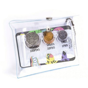 AFECTO 日本零錢包 + PVC 透明袋 1層  透明色  1組